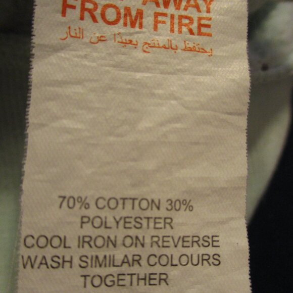 Playboy Men Large Blue Red Yellow Tie Dye Warm Long Sleeve Pullover Hoodie - Picture 8 of 8